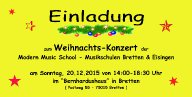 Weihnachtskonzert flyer